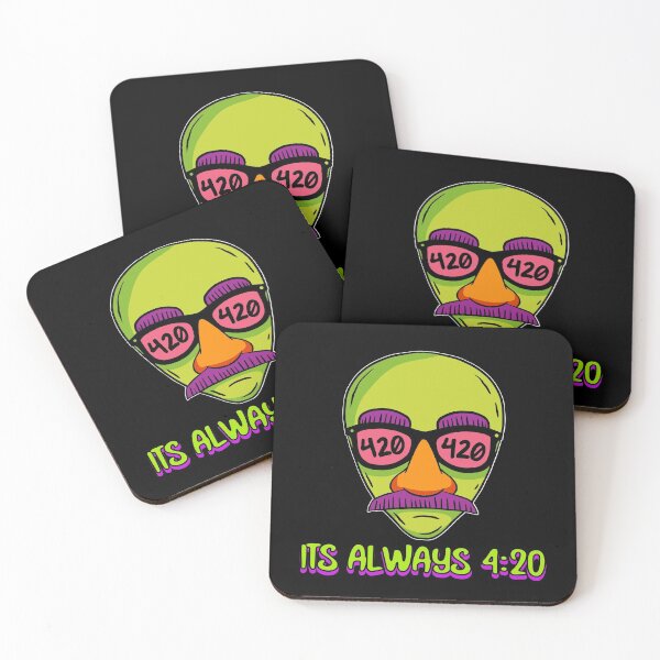 Item preview, Its Always 420 Alien (Black) designed and sold by HigherMartians.