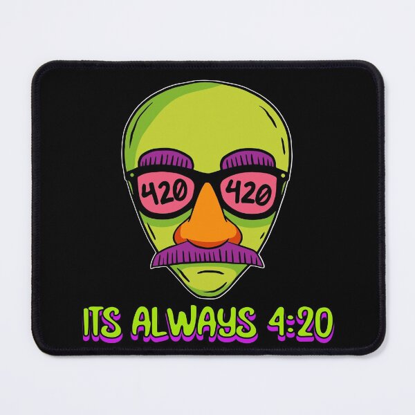 Item preview, Its Always 420 Alien (Black) designed and sold by HigherMartians.