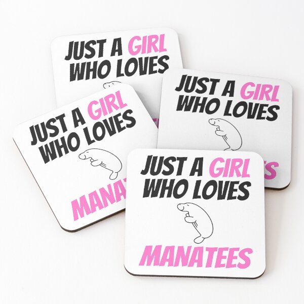 Item preview, Just A Girl Who Loves Manatees || cute design for Manatee lovers designed and sold by teez4dayz.