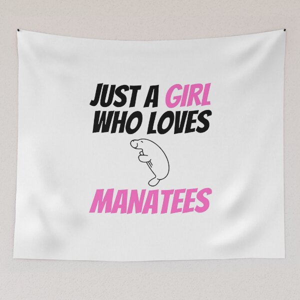 Item preview, Just A Girl Who Loves Manatees || cute design for Manatee lovers designed and sold by teez4dayz.