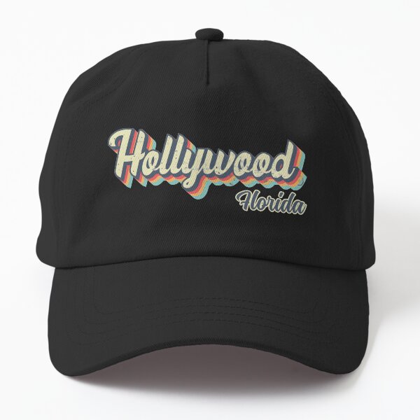 Artikel-Vorschau von Hollywood City Florida Retro Vintage 70er Regenbogen, designt und verkauft von Teelogic.