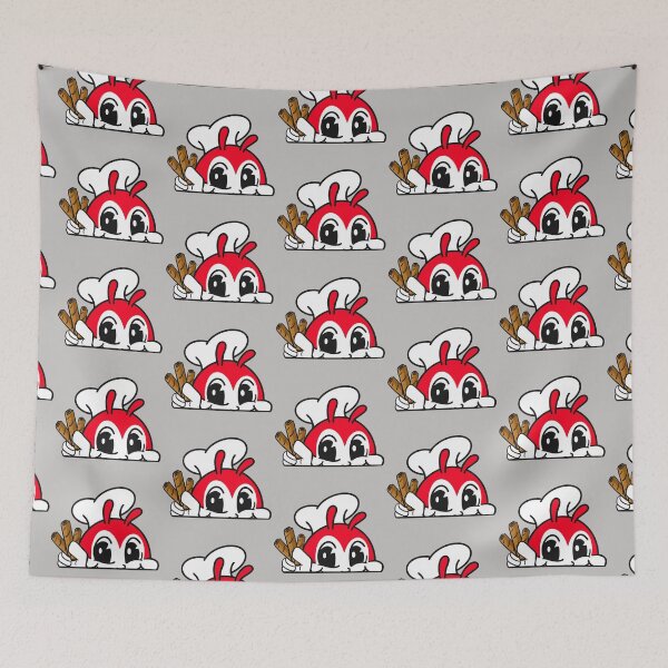 Item preview, JOLLIBEE PEEKING CUTE LUMPIA PINOY STICKER designed and sold by aydapadi.