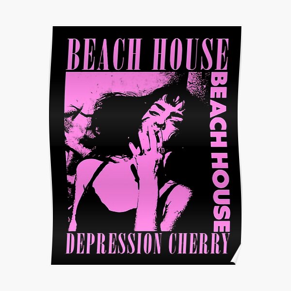 Beach House Depression Cherry Poster