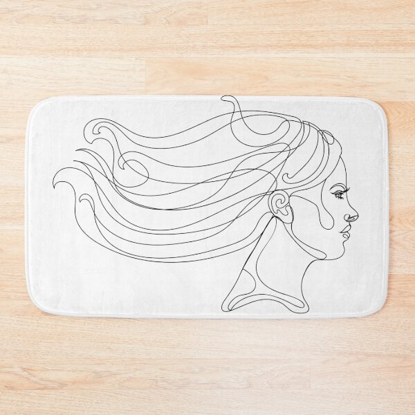 Item preview, Girl portrait in profile lineart designed and sold by AnnArtshock.