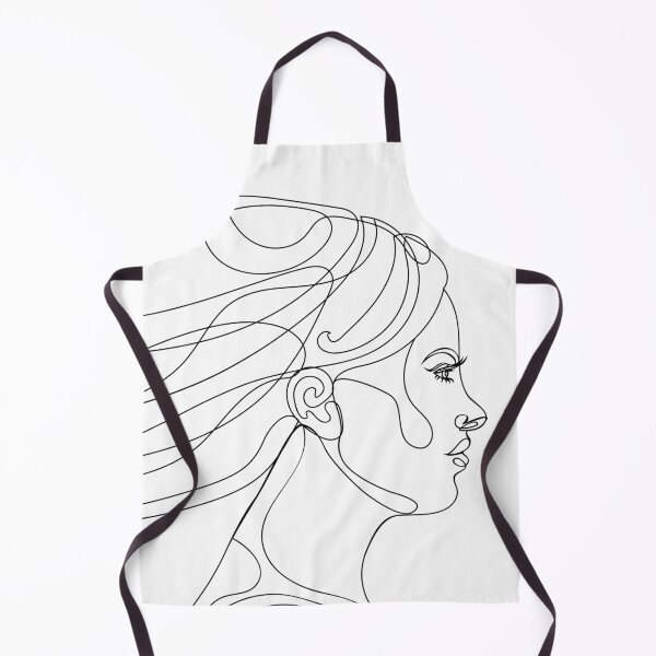 Item preview, Girl portrait in profile lineart designed and sold by AnnArtshock.