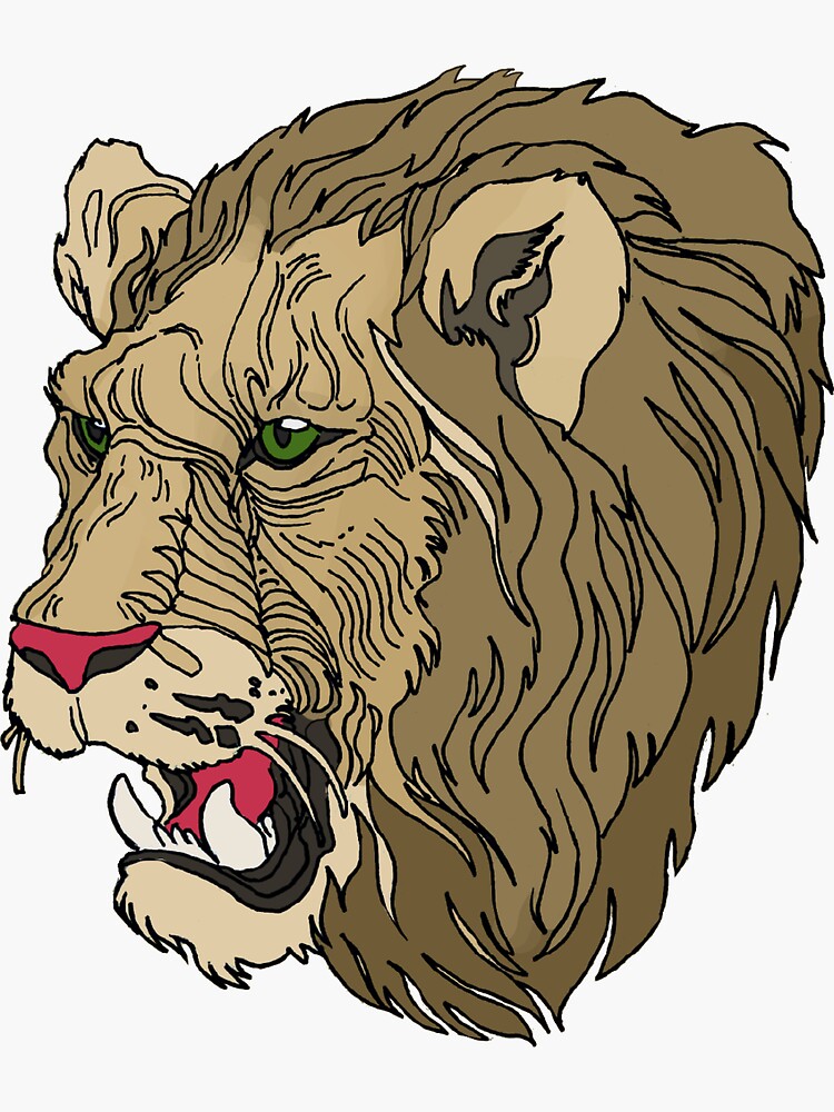 national-animal-of-kenya-lion-sticker-for-sale-by-nationalkingdom