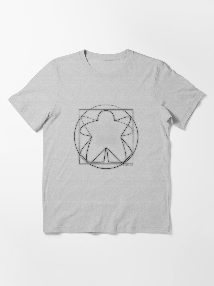 Alternate view of Vitruvian Meeple Essential T-Shirt