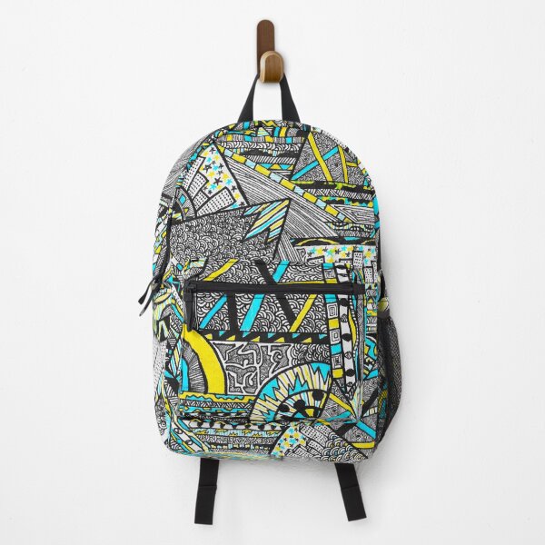 Item preview, Organised Chaos Yellow and Blue Abstract City Design designed and sold by Organised  Chaos.