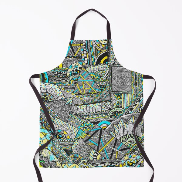 Item preview, Organised Chaos Yellow and Blue Abstract City Design designed and sold by Organised Chaos.