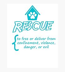 RESCUE Photographic Print
