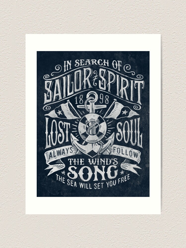 Sailor Spirit Art Print for Sale by HINKLE