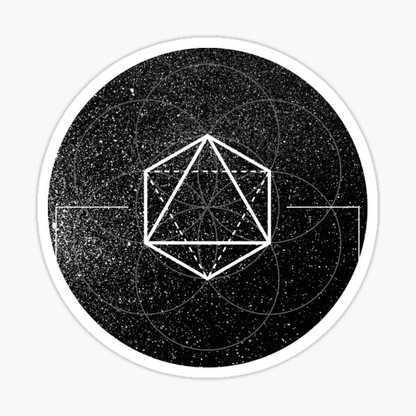 Otherworld Octahedron Transparent Stickers