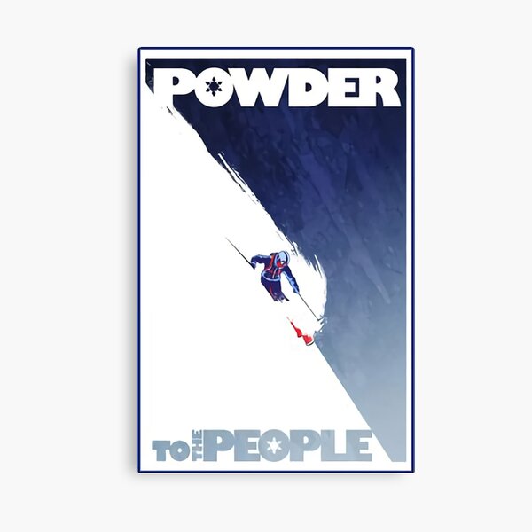 Powder to the People Poster Canvas Print
