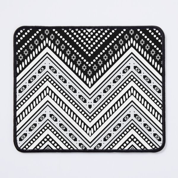 Item preview, Black & White ethnic geometric pattern designed and sold by GeomePattern.