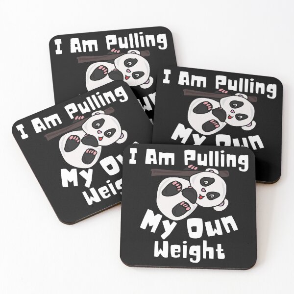 Item preview, Panda Pulling His Own Weight Funny Kawaii Panda Working Out designed and sold by Onewivnacher.