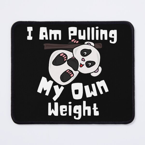 Item preview, Panda Pulling His Own Weight Funny Kawaii Panda Working Out designed and sold by Onewivnacher.