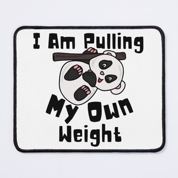 Item preview, Panda Pulling His Own Weight Funny Kawaii Panda Working Out designed and sold by Onewivnacher.