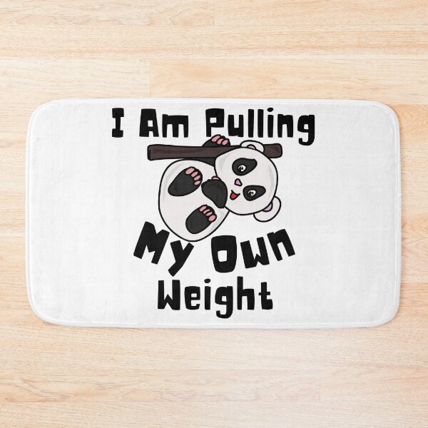 Item preview, Panda Pulling His Own Weight Funny Kawaii Panda Working Out designed and sold by Onewivnacher.