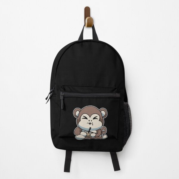 Item preview, Anime Kawaii Bubble Tea Drinking Monkey Hand Drawn designed and sold by Mesyo.