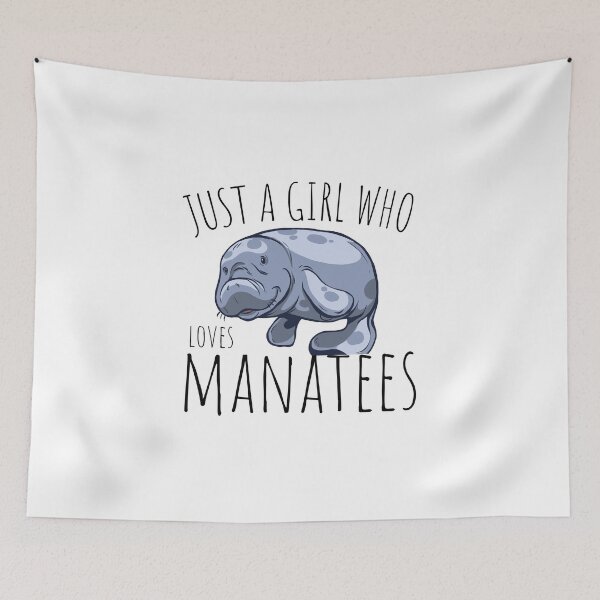Item preview, Just A Girl Who Loves Manatees || cute design for Manatee lovers designed and sold by teez4dayz.