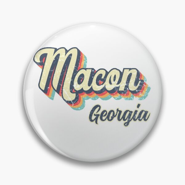 Item preview, Macon City Georgia Retro Vintage 70s rainbow designed and sold by Teelogic.