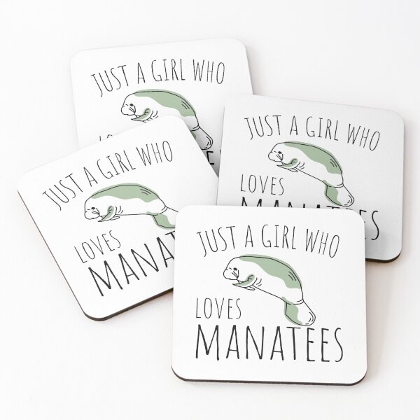 Item preview, Just A Girl Who Loves Manatees || cute design for Manatee lovers designed and sold by teez4dayz.