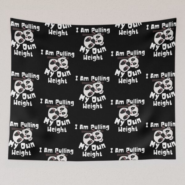 Item preview, Panda Pulling His Own Weight Funny Kawaii Panda Working Out designed and sold by Onewivnacher.