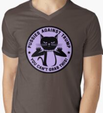 Pussies Against Trump Purple Men's V-Neck T-Shirt