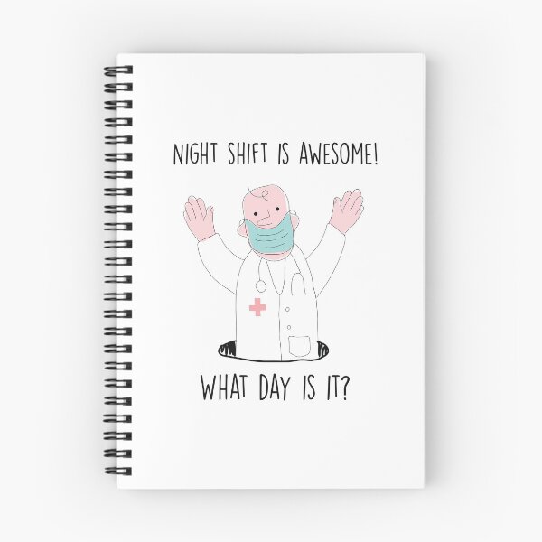 Item preview, Night Shift Is Awesome! What Day Is It? designed and sold by InkonoStore.