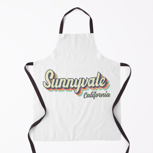 Artikelvorschau, Sunnyvale Stadt Kalifornien Retro Vintage 70er Regenbogen entworfen und verkauft von Teelogic.