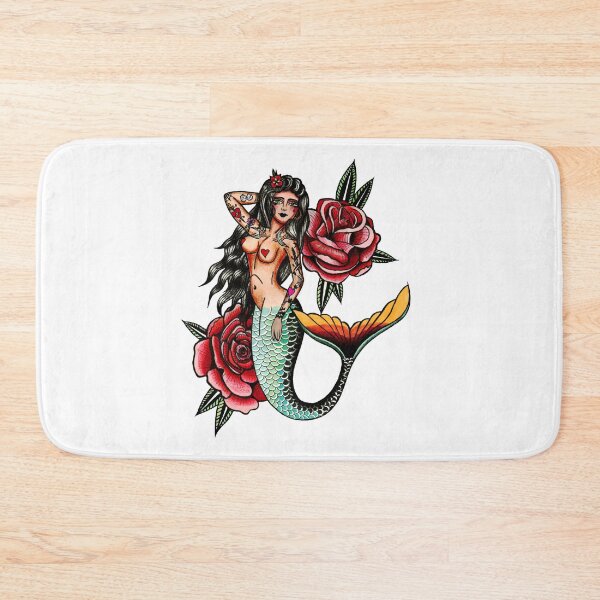 Item preview, Mermaid Traditional Tattoo - Mermiad  Tatoo Flash Sheet - New School Tattoo Sketches designed and sold by ArtProvocation.