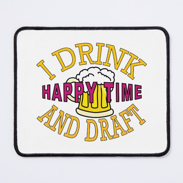 Item preview, I Drink And Draft Happy Time Beer Jug designed and sold by uta917.