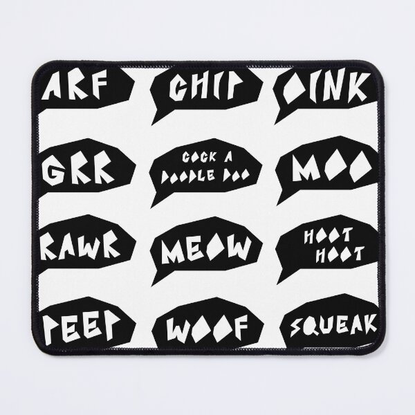 Item preview, Textbubble Animalnoises designed and sold by LaurenMayDesign.
