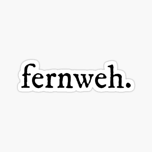Artikel-Vorschau von Fernweh | Minimalistische Worte, designt und verkauft von KnightandMoon.