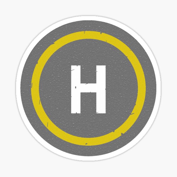 Afford presentation Couple Helipad" Sticker for Sale by tomhillmeyer | Redbubble