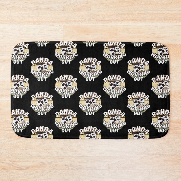 Item preview, Panda Working Out Funny Kawaii Retro Sunset Vintage designed and sold by Onewivnacher.