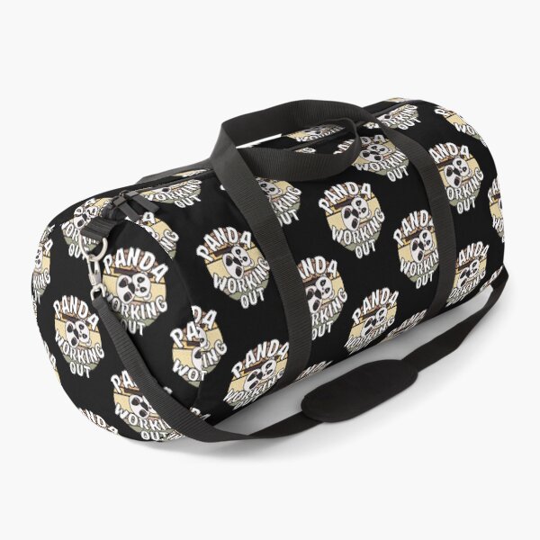 Item preview, Panda Working Out Funny Kawaii Retro Sunset Vintage designed and sold by Onewivnacher.