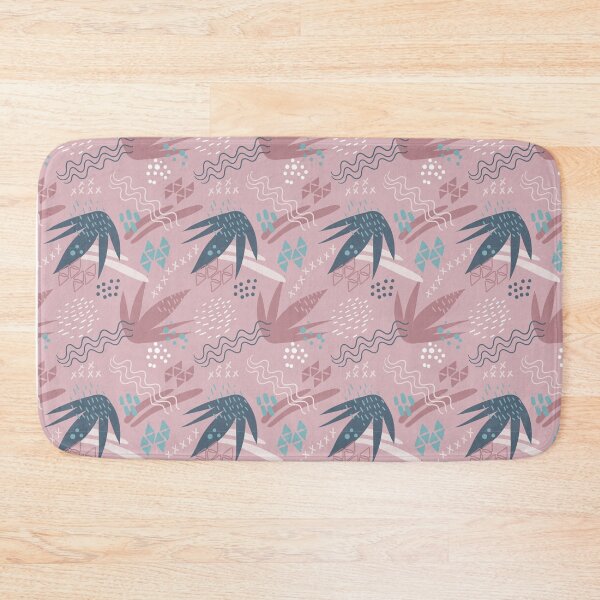 Item preview, Plants, flowers and abstract shapes with pink background. designed and sold by CervantesArte20.