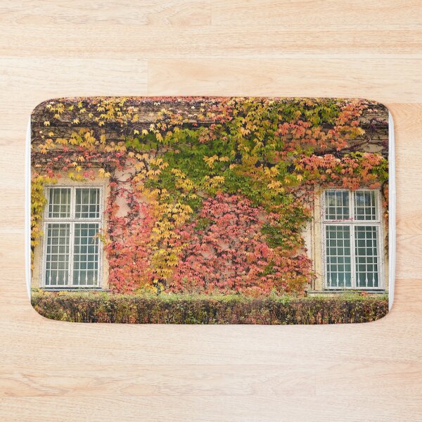 Item preview, wall with rustic windows and creeper  autumn season designed and sold by goceris.