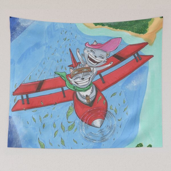 Item preview, Flying cats away designed and sold by Drawmain.