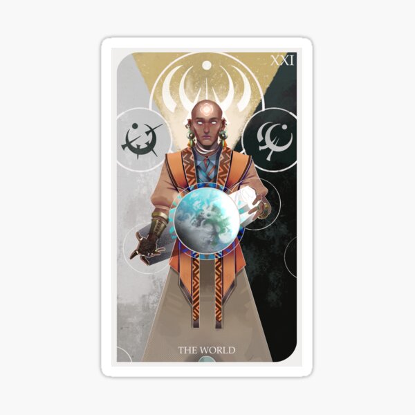 Artikel-Vorschau von Sazed | Die Welt | Tarot-Karte, designt und verkauft von Geryss.