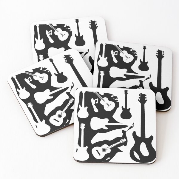Item preview, Copy of Black and White Guitar Pattern designed and sold by Ric1926.