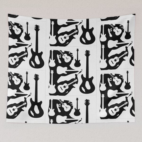 Item preview, Copy of Black and White Guitar Pattern designed and sold by Ric1926.