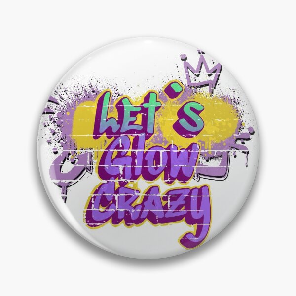 Item preview, Let's Glow Crazy Design. Vintage Trend Party, Halloween, Birthday Glow  designed and sold by PlusPlayStore.
