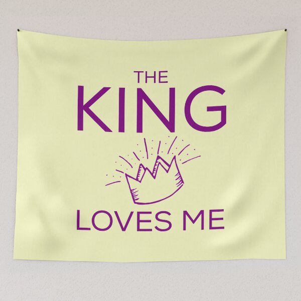 Item preview, All Hail King Jesus, The King Loves Me - Holy Jesus designed and sold by kcaandwu.