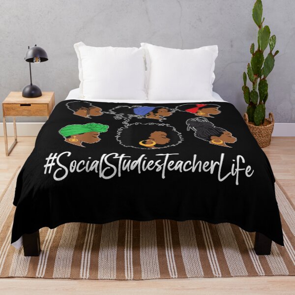 Item preview, Social Studies Teacher Life Black African American Woman designed and sold by luisweber.