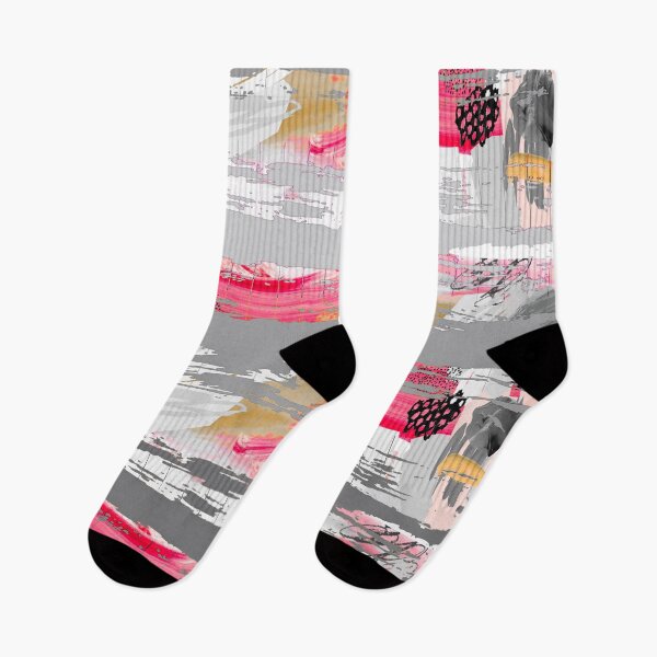 Item preview, Acrylic Stripped Brush Strokes Collage Patterned designed and sold by Designs By YL.