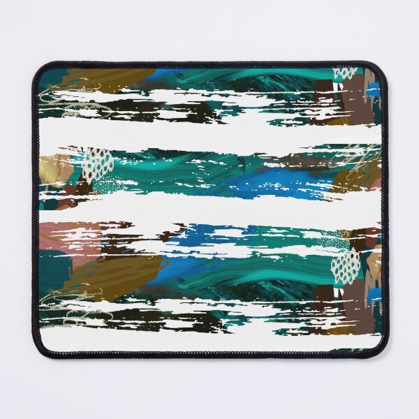 Item preview, Acrylic Stripped Brush Strokes Collage Patterned designed and sold by Designs By YL.