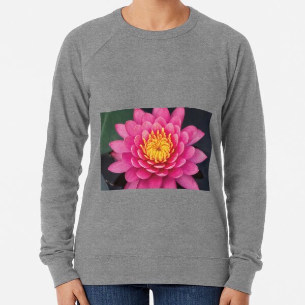 Pink Lotus Flower Lightweight Sweatshirt