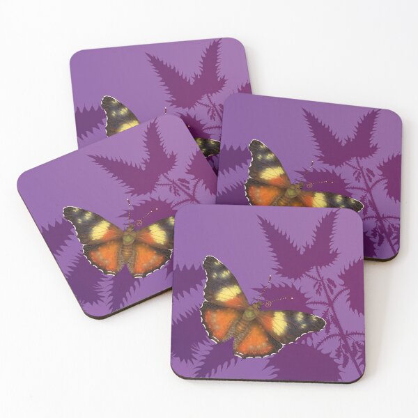 Vanessa Butterfly Coasters (Set of 4)